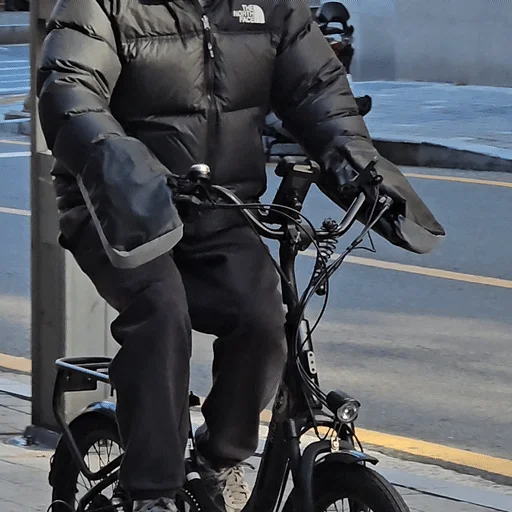 오토바이 자전거 핸들커버 방한장갑 한쌍 상세1