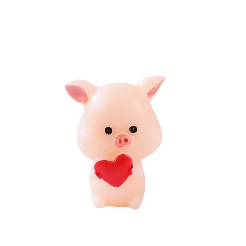 미니어처 돼지 4.3x2.4cm C0174 8종 택1 (10개 묶음) 상세5