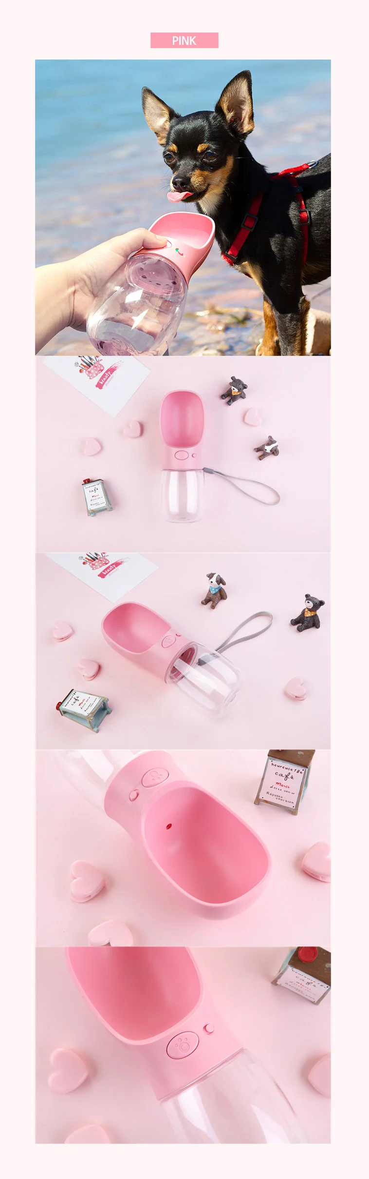 휴대용 강아지 물통/애견 물병/애완견 보틀 상세5