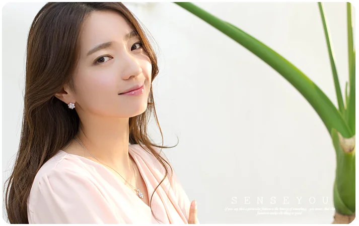앤틱 플라워 큐빅 실버 스터드 귀걸이 은귀걸이 상세5