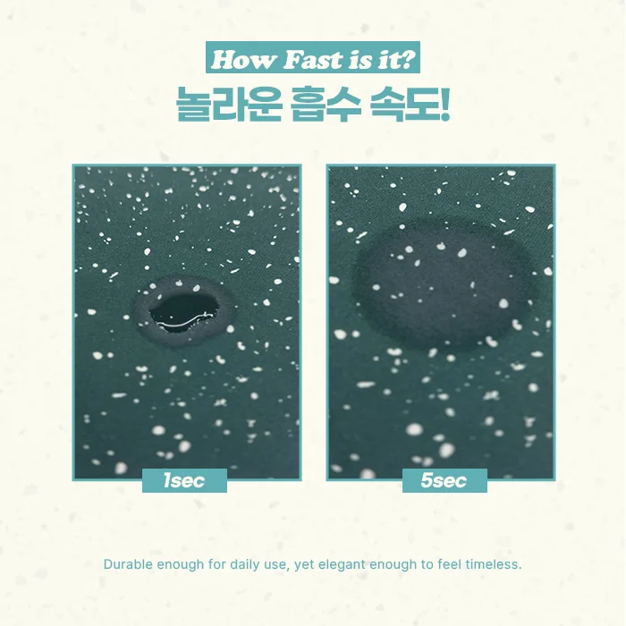 뽀담 라운드 테라조 빠른흡수 규조토 발매트 상세2