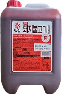 백설 매콤돼지 불고기 양념장 10kg 대용량 업소용 상세1