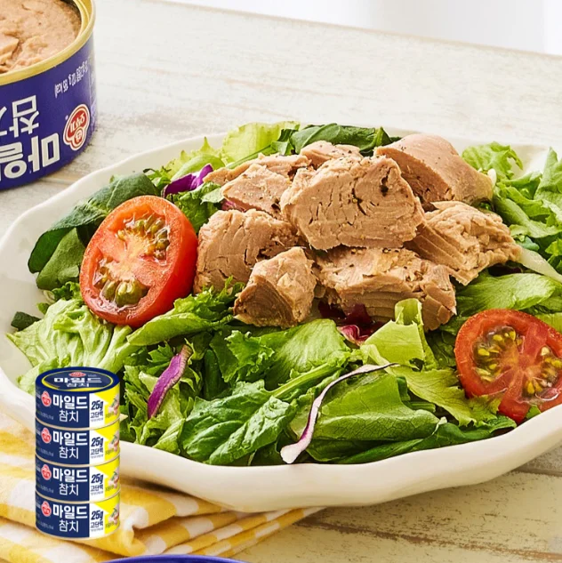 오뚜기 마일드 참치 135g x 8캔 고단백 저칼로리 참치캔 상세1