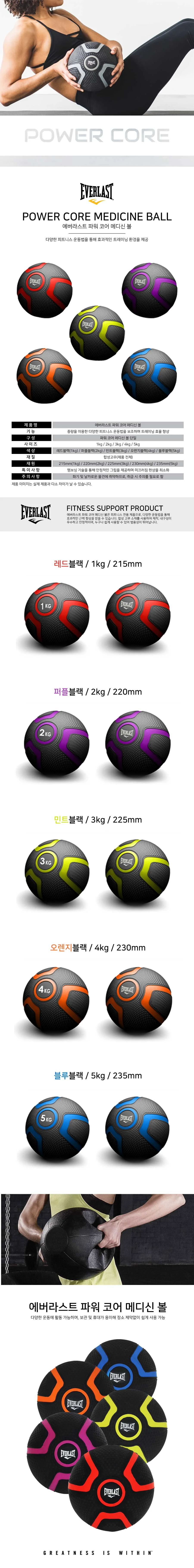헬스볼 짐볼 홈짐 필라테스볼 무게볼 5kg 상세1