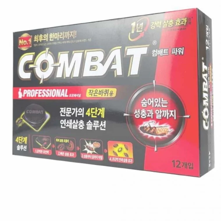 컴배트 작은바퀴용 12개입 바퀴벌레퇴치약 바퀴약 바퀴벌레방역