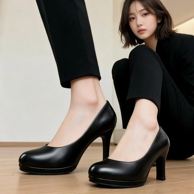 여성 하이힐 가보시힐 데일리 구두 오피스룩 출근룩 하객룩 결혼식 펌프스 P213N 블랙