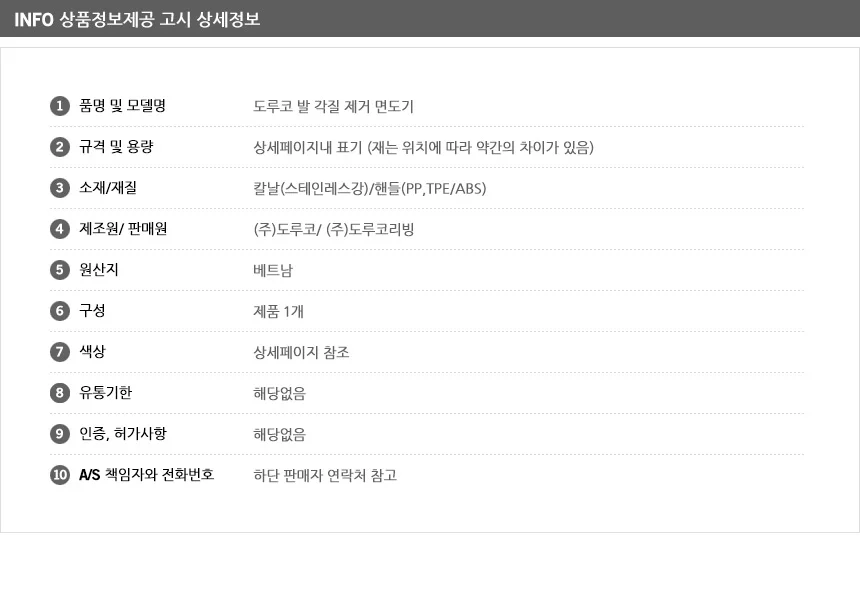 도루코 발 각질 제거 면도기 발꿈치각질 발바닥각질 발각질케어 상세6