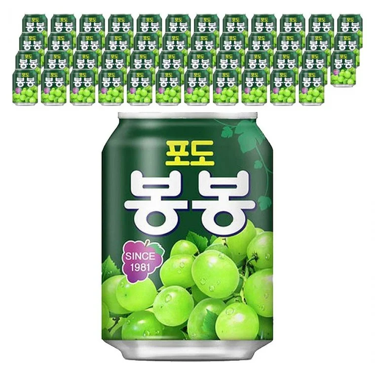 해태 포도 봉봉 238ml x 48캔 (24캔 2박스)