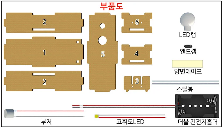 DIY 불빛 밝기가 달라지는 전기전도계 상세5