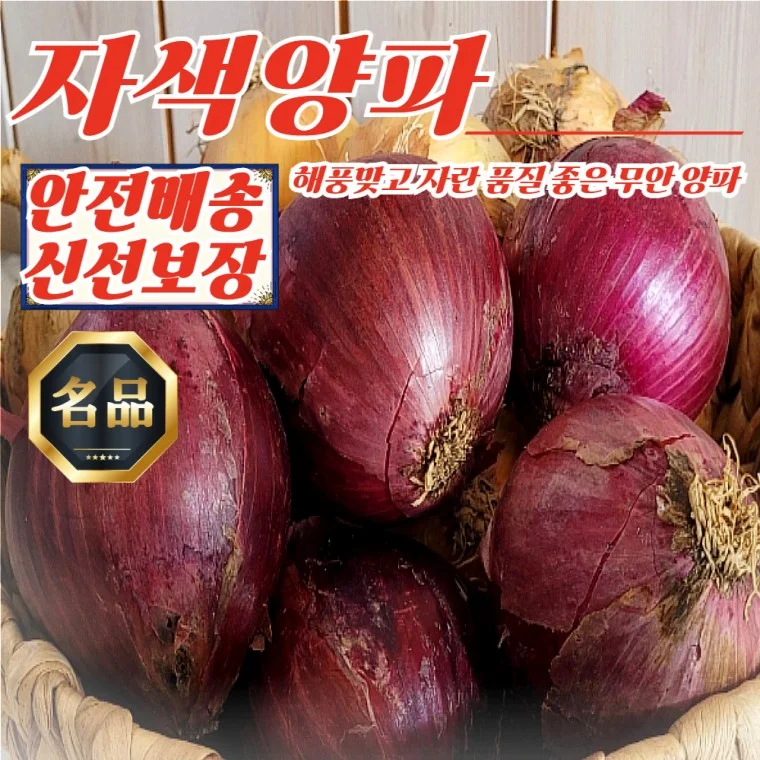 전남 무안 황토골 자색양파 소미니혼합 10kg