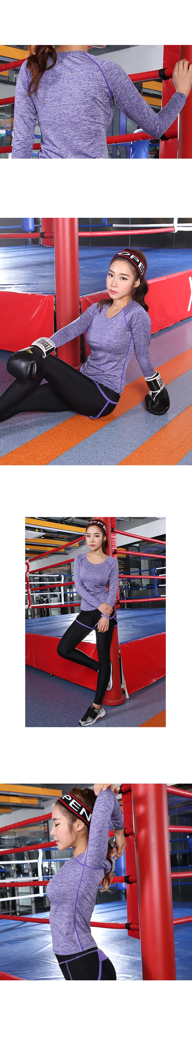 필라테스 여성요가복 여자 스포츠웨어 헬스 상의 상세3