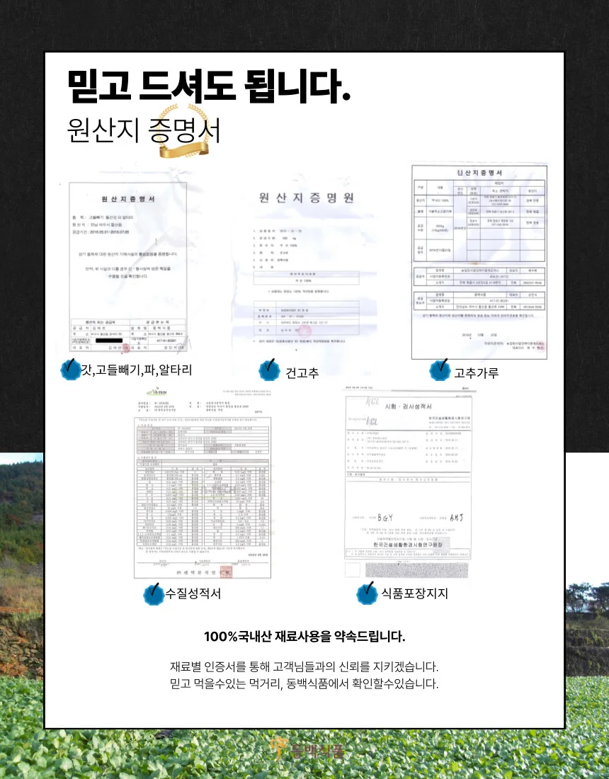 직접재배 여수 돌산 갓김치 3kg (100% 국내산 재료) 상세3