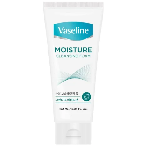 바세린 클렌징폼 모이스춰 그린티 아미노산 150ml 1박스 12입 상세1