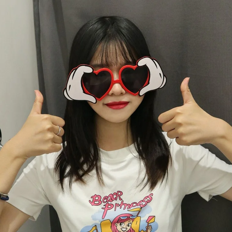 양손하트 선글라스 파티 안경 인생네컷 소품 생일