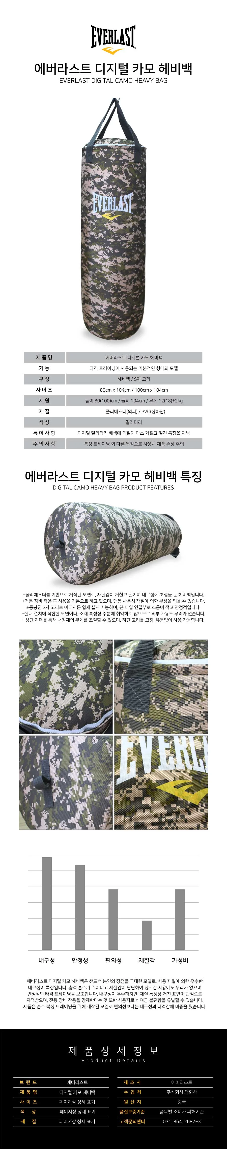 성인 격투 샌드백 스트라이크 훈련도구 80cm 상세1