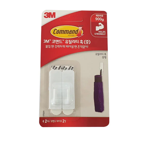 3M 코맨드 유틸리티 훅 중 2개입 제한하중 900g 상세1