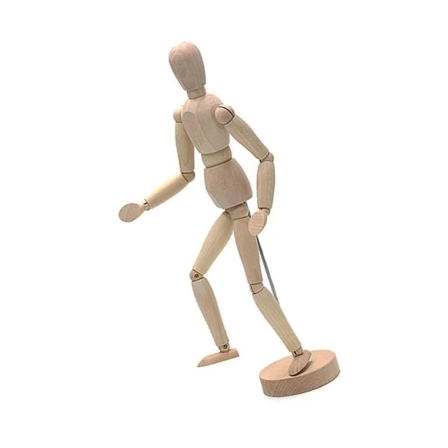 목각인형 관절 모형 미술 드로잉 크로키 33cm 인체 손모형 인체모형