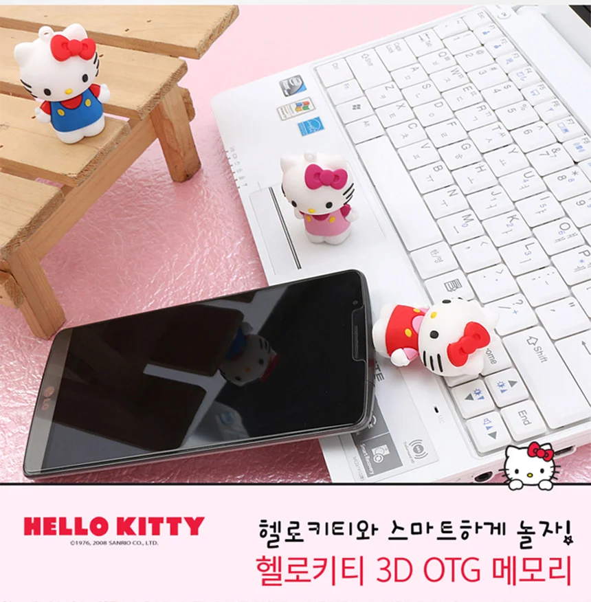 3D 피규어 OTG USB 32G 진핑크 메모리 32기가 캐릭터 상세4