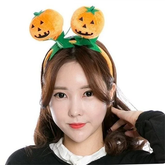 할로윈 호박 머리띠 할로윈 호박 헤어밴드 귀여운 어린이 파티 용품 액세서리 시즌 의상 가을 분장