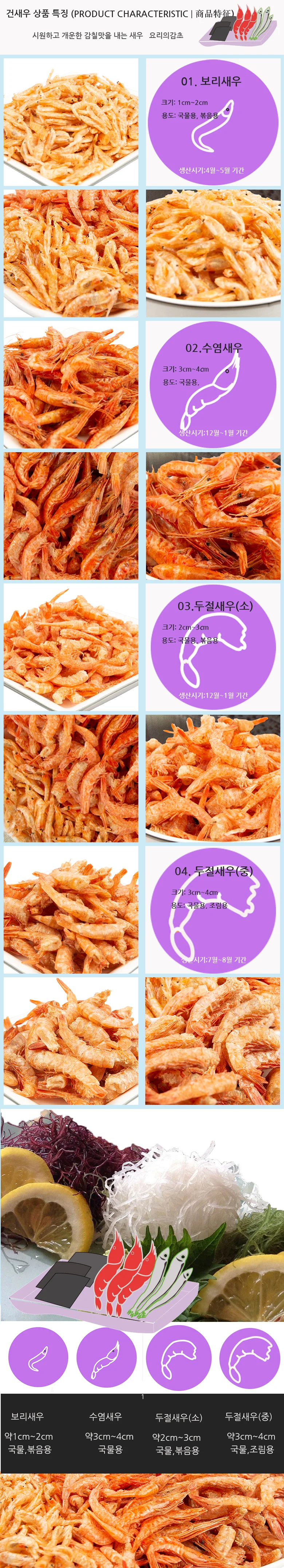 두절새우 3cm 4cm 내외 1kg 칼국수 해물탕 매운탕 육수용 상세9