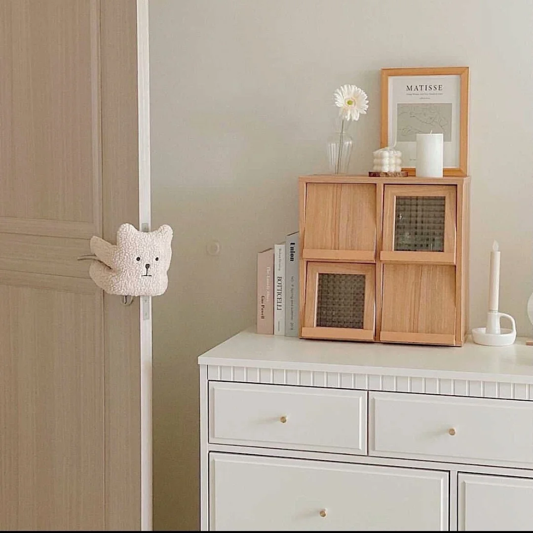모서리보호 토끼 곰 인형 문 손끼임방지 도어스토퍼 상세4
