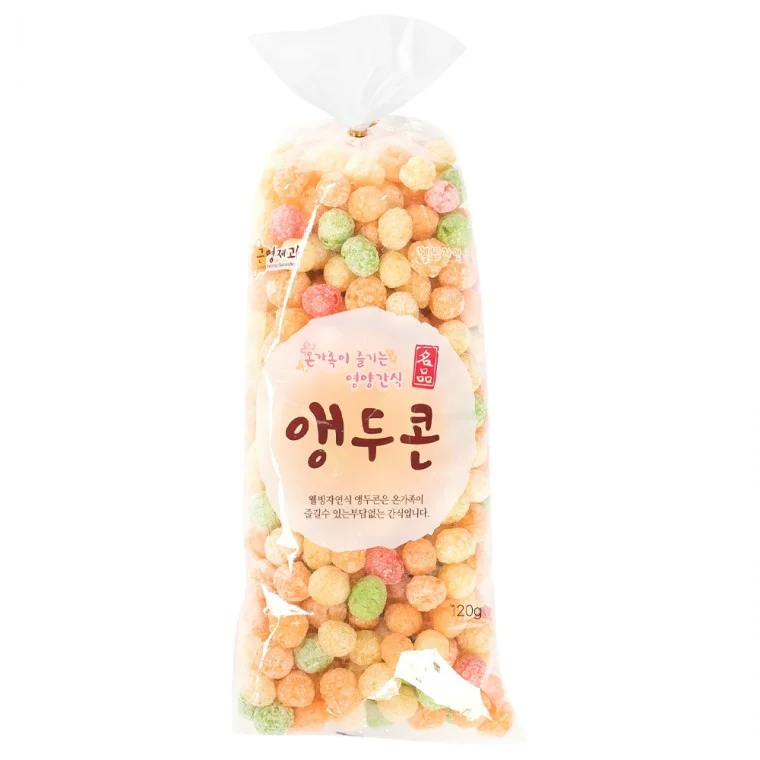 근영제과 앵두콘 120g 대용량 옛날과자 옥수수 과자 스낵