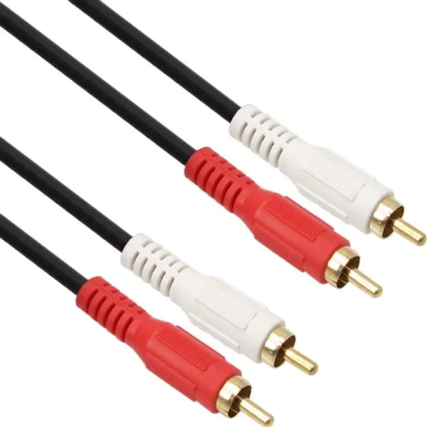 RCA 2선 케이블 스테레오 케이블 AV 연결 케이블 10m