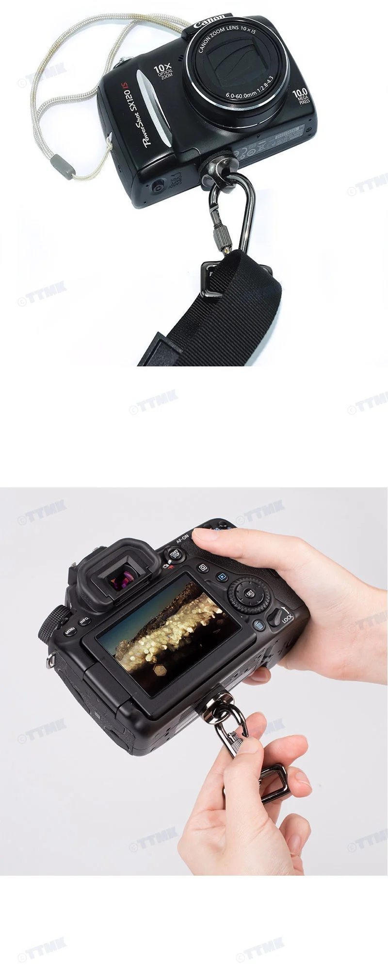 DSLR 카메라 가방 스트랩 고리형 버클 카라비너 부품 상세5