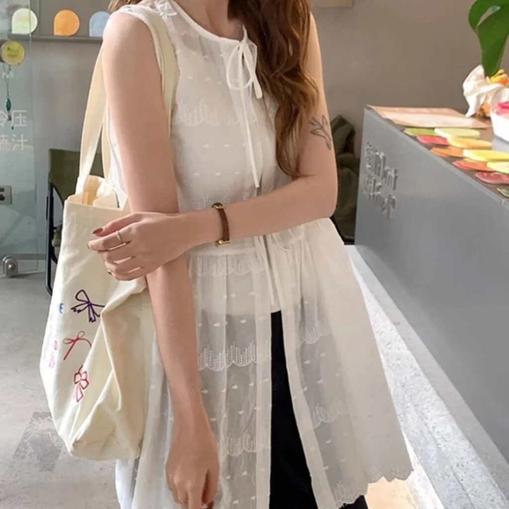 퍼프소매 슬림핏 머메이드 롱 원피스 하객룩 데이트룩 상세5