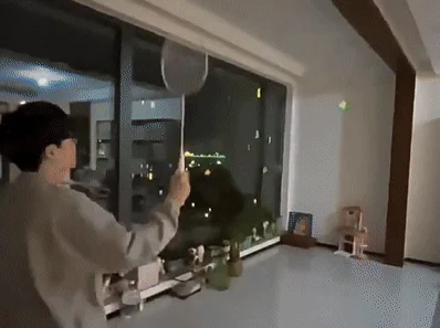 집에서배드민턴 셀프연습 실내운동 혼자스윙기구 고무줄연습기 상세2