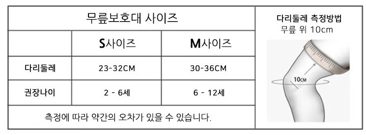 안전하고 튼튼한 주니어 무릎보호대 2P Set 상세2