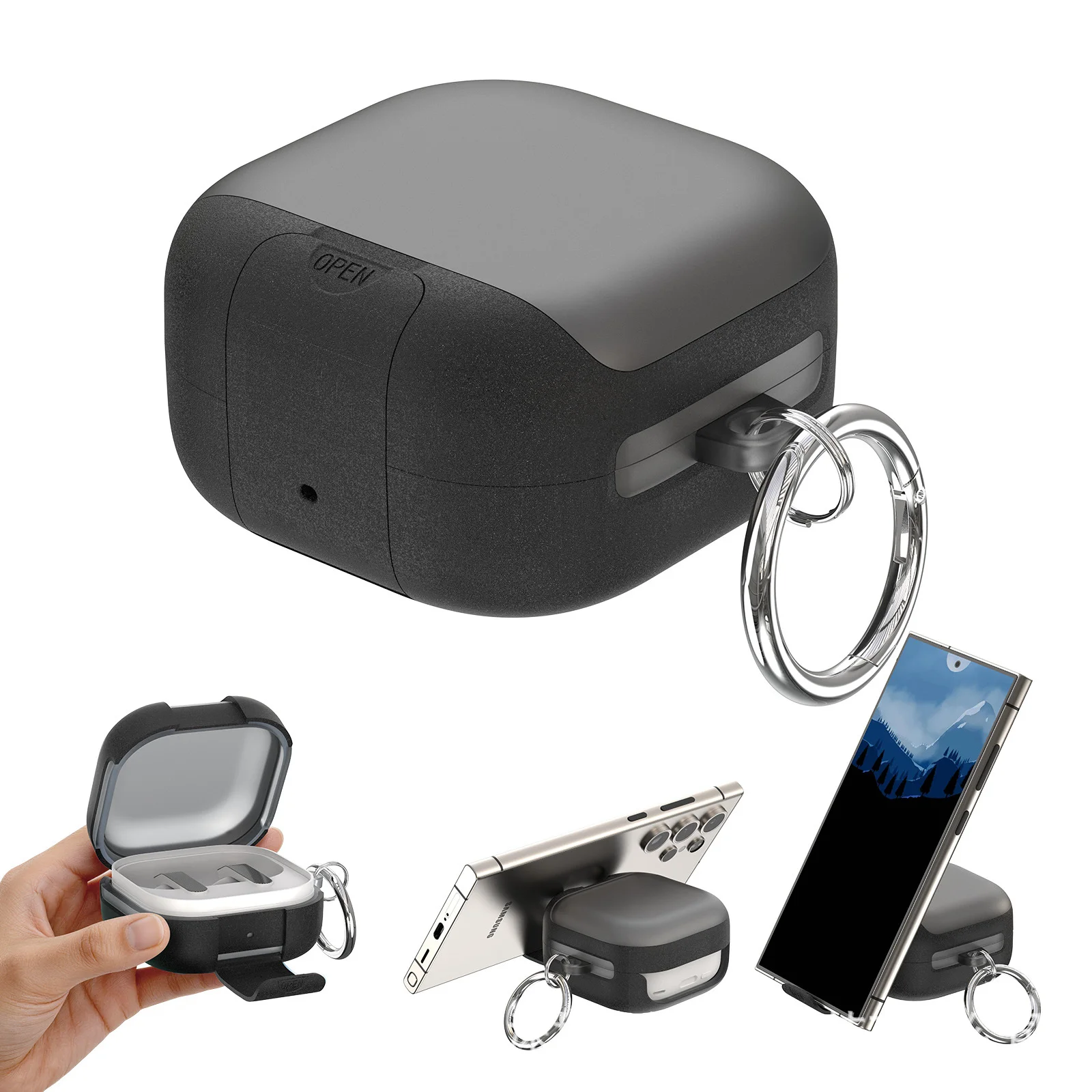 갤럭시버즈4케이스 Galaxy Buds4pro 보호 케이스에 적합 2026 삼성 이어폰 케 상세5