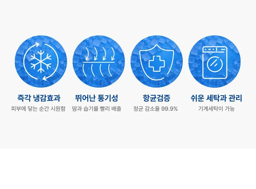 국산 냉감패드 듀라론 아이스 냉감매트 침대패드 고정밴드 슈퍼싱글 SS 상세2