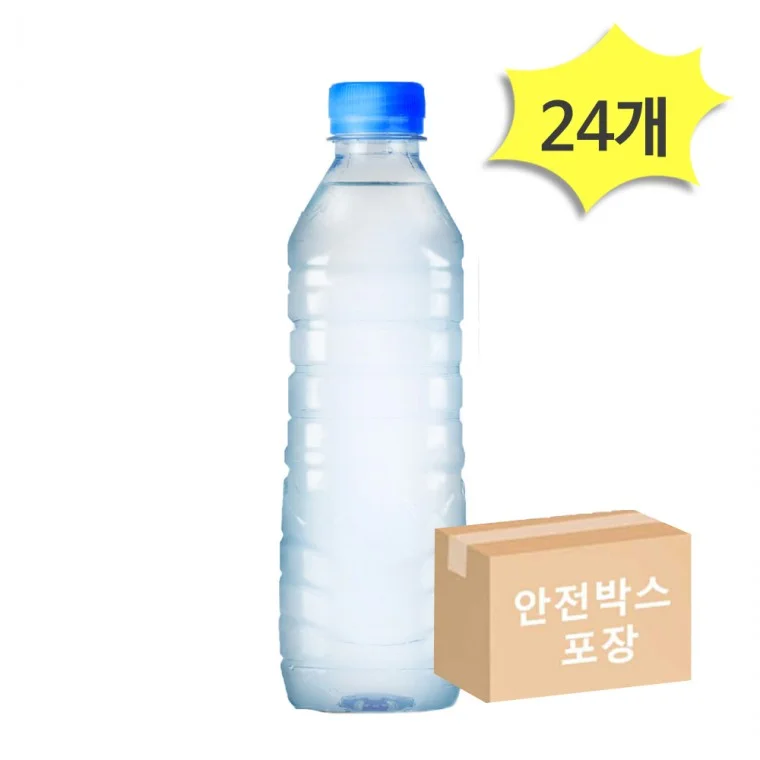 지리산 산청샘물 화이트 무라벨 생수 500ml x 24개