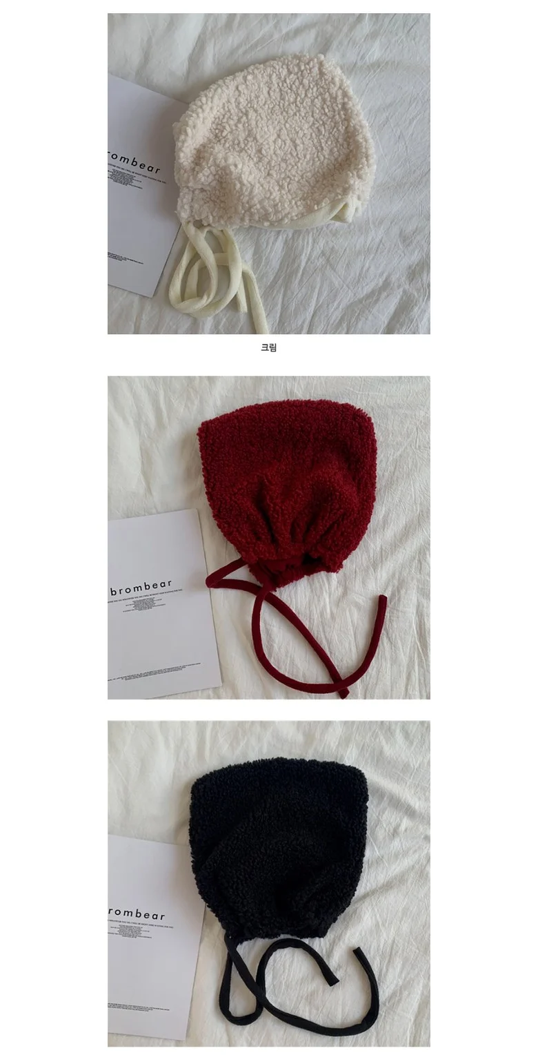 -당일출고- 헨델그레텔 뽀글이 후드 모자 겨울모자 털모자 상세4