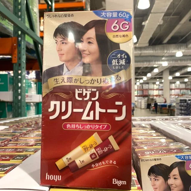 비겐 크림톤 염색약 2팩 60g 자연갈색 새치염색 셀프 흰머리 남자 집에서