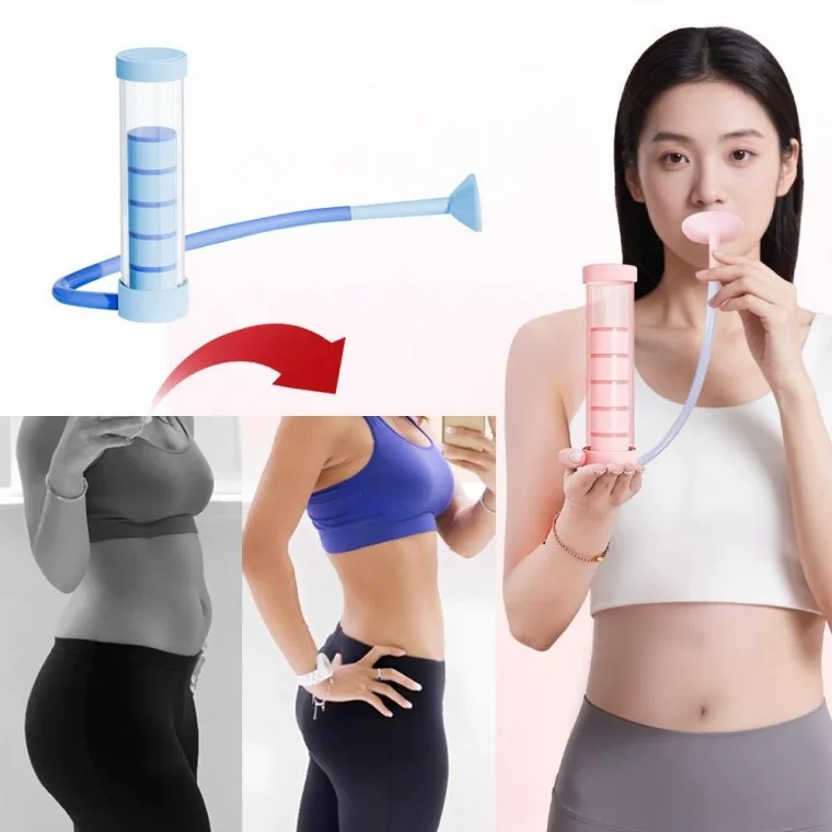 호흡훈련기 폐활량운동 횡경막단련 복부운동 흉곽호흡기 2컬러