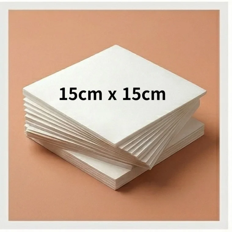 사각 종이호일 다용도 에어프라이어용 대용량 화이트 15cmx 15cm 1000개