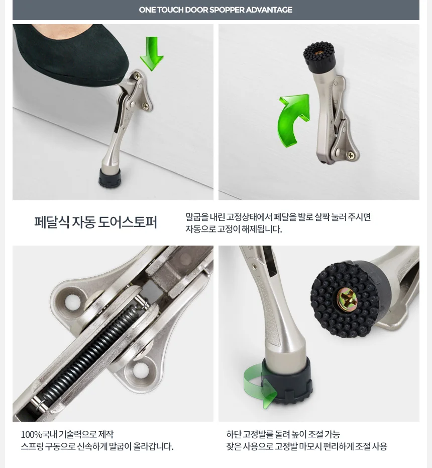 도어스토퍼 바닥 문스토퍼 문닫힘방지 문고정 장치 상세2