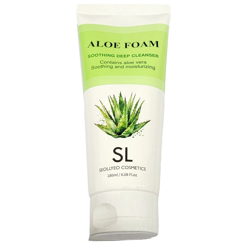 미세하고 부드러운 거품 알로에 세안 폼클렌저 180ml 상세1