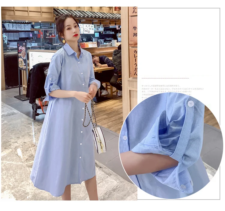 임부복 모닝셔츠 원피스 임산부 상세3