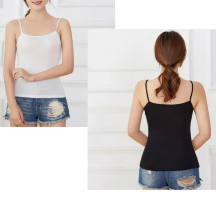 베이직끈나시 베이직탑 슬리브리스 브랜드패션 편안한나시 캐미솔 탑 여름나시