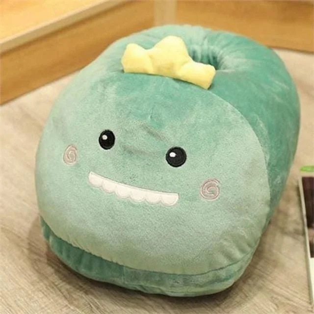 따뜻한 발 쿠션 발 쿠션 부드러운 귀여운 직장인 실내 침대 사무실 동물 학생 수족냉증 극세사 난로 워머