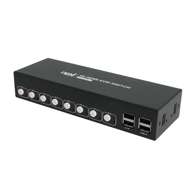 4K HDMI USB2.0 KVM스위치 8포트 고화질 화면 컴퓨터본체 8대 PC제어 선택버튼 전송속도 480MBPS