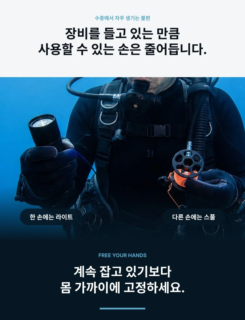 스쿠버 다이빙 더블 앤드 316 볼트 스냅 후크 115mm 상세4