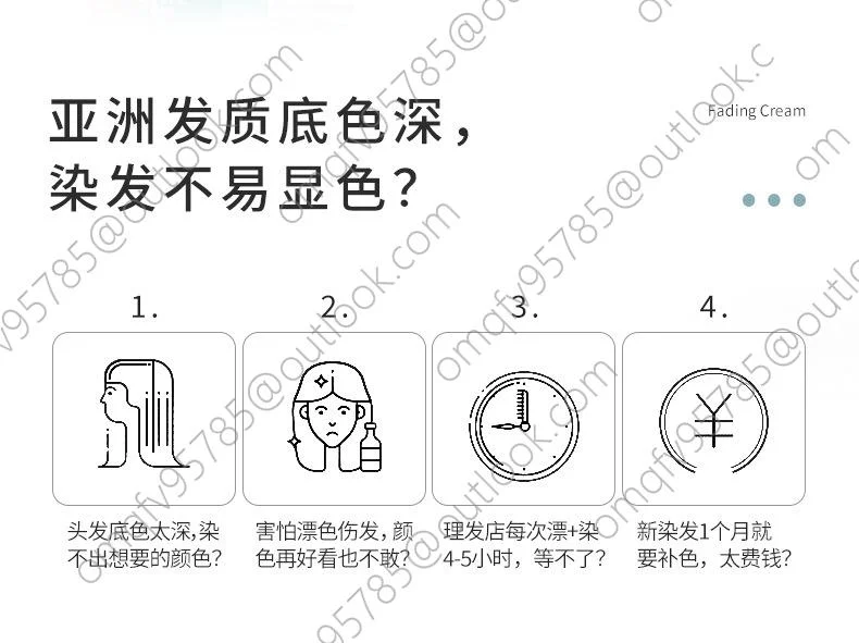 비카다 탈색 밤 마이크로 모발 리바이탈라이저 밤 모발 화이트골드 헤어 9도 염색 밤 도매 상세2