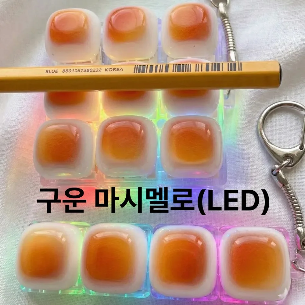 클리커 키캡 키링 LED 클릭커 스트레스 해소 키보드 상세3