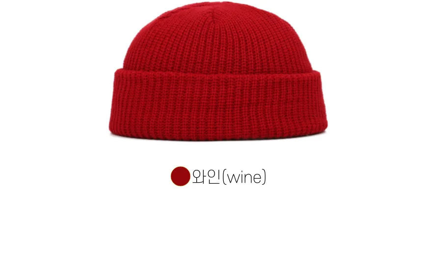 숏비니 와치캡 겨울 데일리 골지 니트캡 털모자 비니 상세4