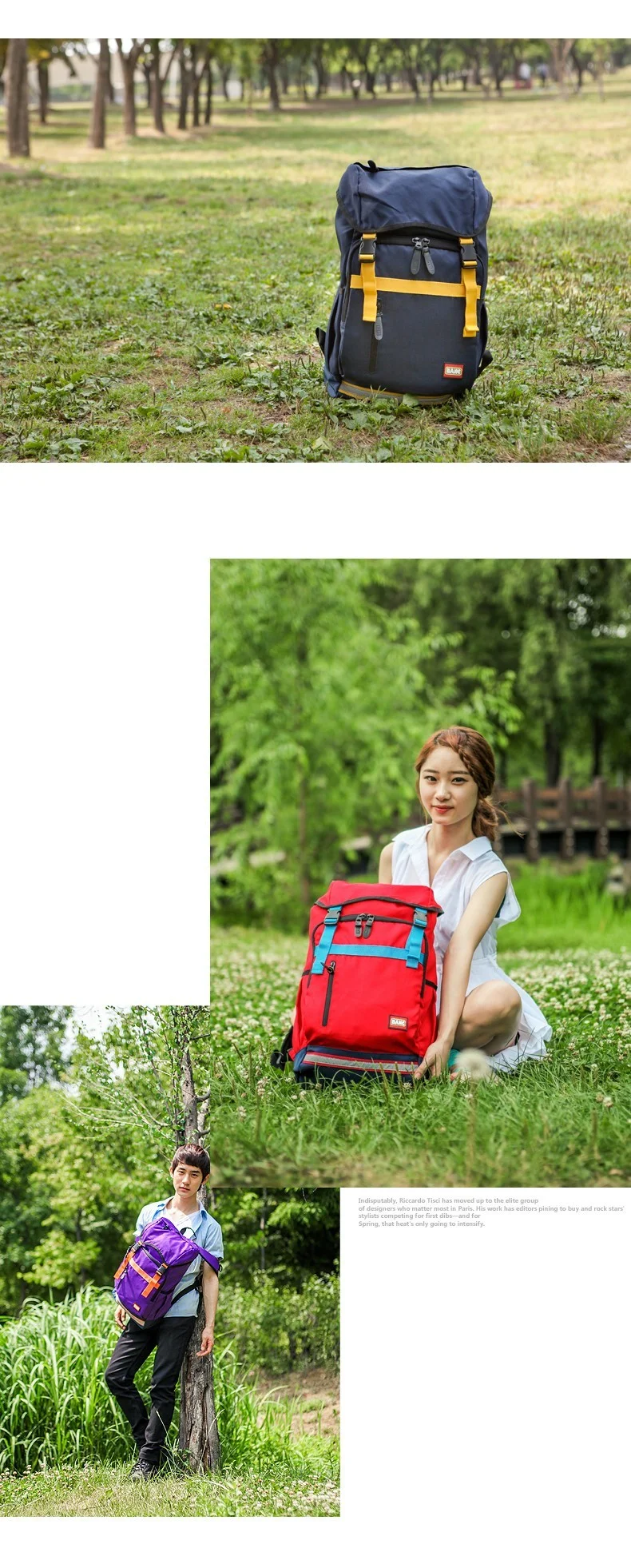 뱅크 백팩 책가방 버클 캐주얼 배낭 학생 학교 가방 상세4