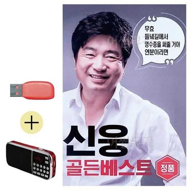 휴가철 간편한 USB 음악 라디오 신웅 골든베스트 100